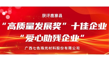 Global New Material International was Awarded the Top Ten Enterprises of Luzhai County “Luzhai County High-quality Development Award” and “Caring Disabled Enterprise”