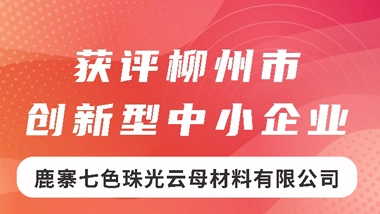 Luzhai Chesir Mica Company was Awarded the Title of Innovative Small and Medium-sized Enterprise in Liuzhou