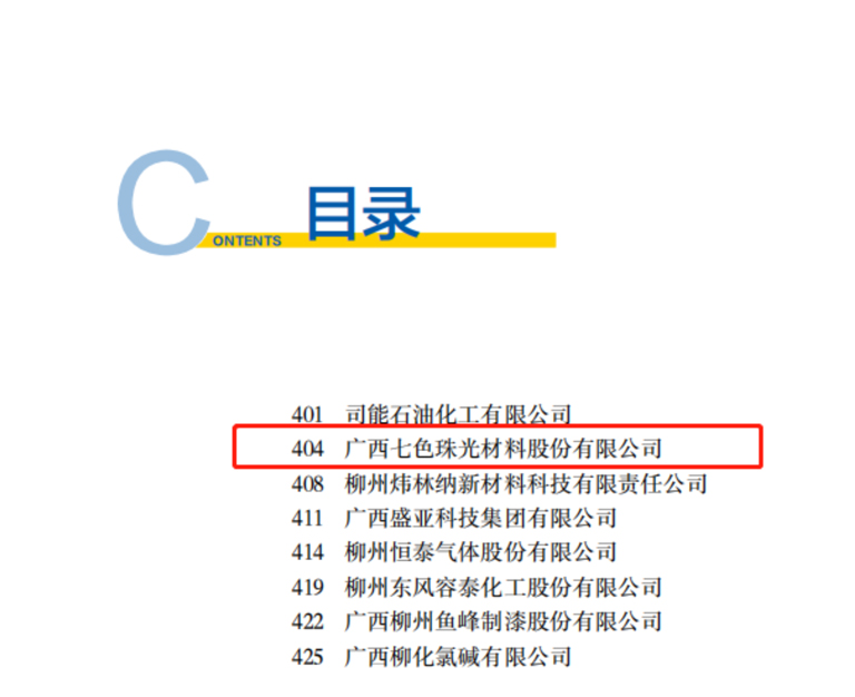 The Products of Global New Material International (Chesir) were Selected Into the Catalogue of Major Industrial Products in Liuzhou City (2022)