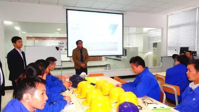 Mr. Lin gave a welcome speech